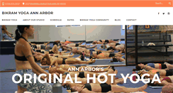 Desktop Screenshot of bikramyogaannarbor.net