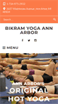 Mobile Screenshot of bikramyogaannarbor.net