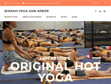 Tablet Screenshot of bikramyogaannarbor.net